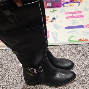 St. John's Bay Black Over the Knee Boots. Come To My Knee